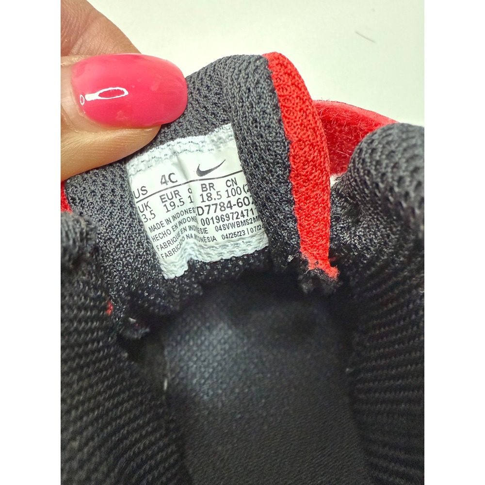 Nike Court Borough Mid 2 Toddler Red Black Sneakers CD7784-601 Size 4C NWB - Picture 4 of 9